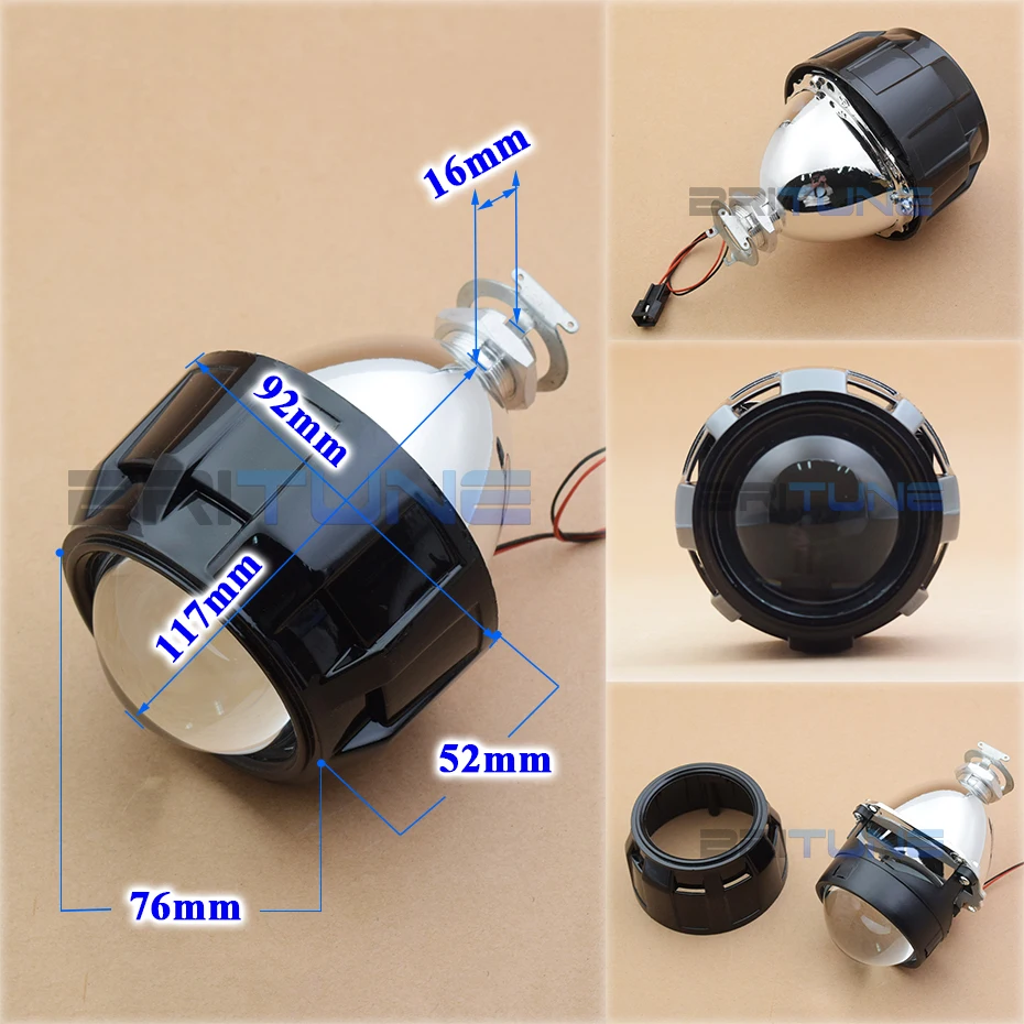 Биксеноновый проектор объектив Мини WST H1 HID светильник лампа 2,5 ''для H4 H7 головной светильник авто автомобили аксессуары для мотоциклов Стайлинг модификация