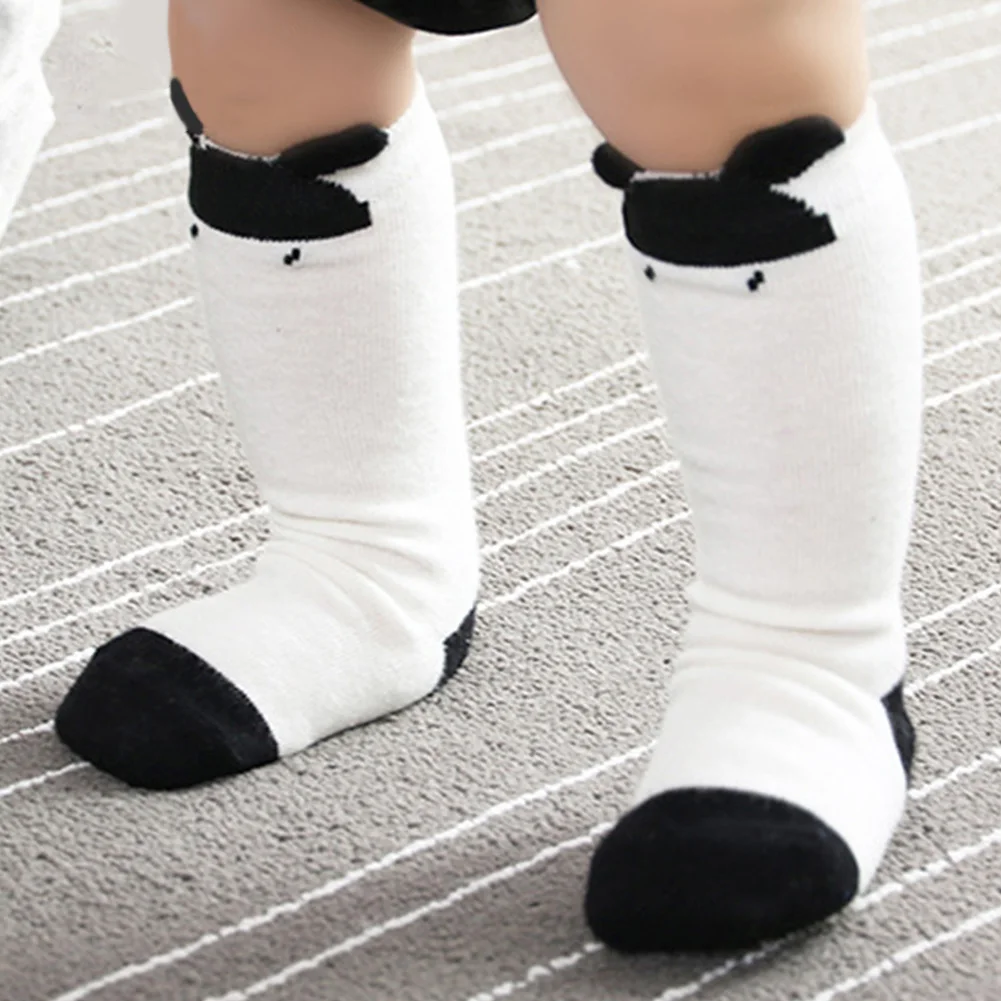 1 пара, новые весенне-осенние детские носки, носки с рисунками для маленьких мальчиков и девочек, новые носки без пятки для младенцев - Цвет: Серый