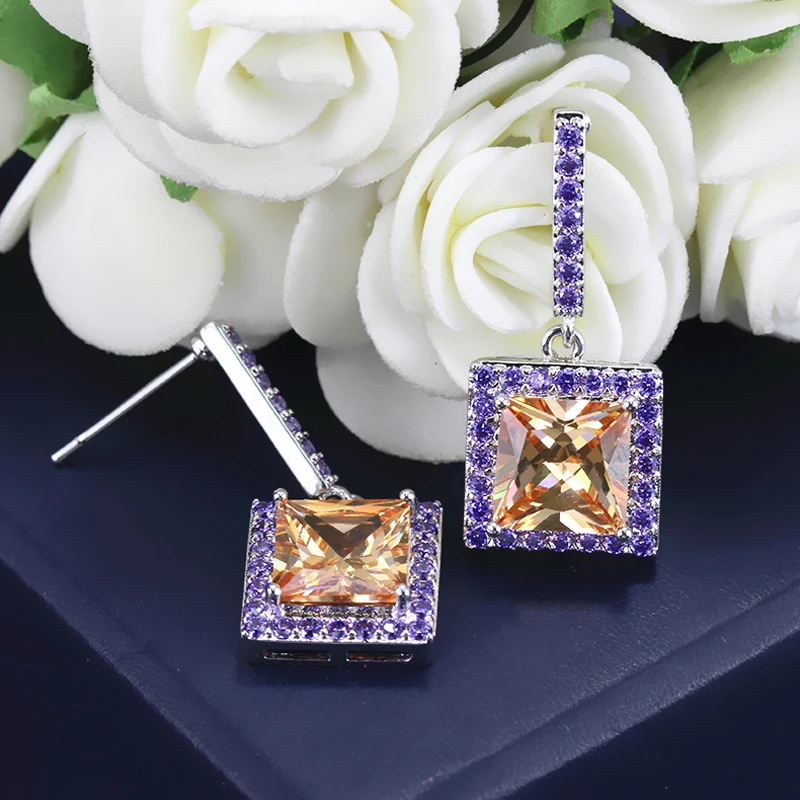 Purple Earrings