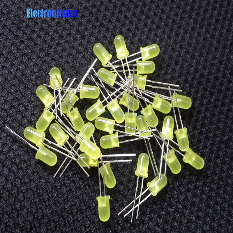 Светодиодный светильник желтого цвета 5 мм 100 шт.|led 5mm|led 5mm yellow100pcs led |