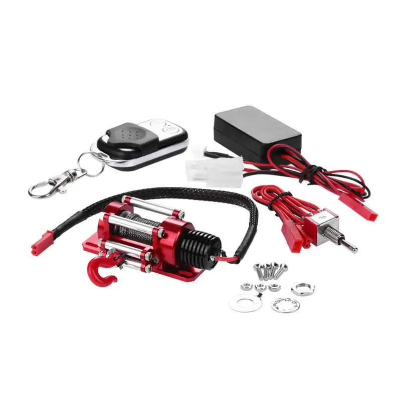 

Metal Automatic Crawler Winch with Wireless Traction Remote Control for 1/10 RC Accs Crawler Off-road Buggy RC Car