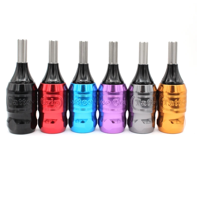 

Tattoo Grip Cartridge Needle Adjustable Needle Grip 25MM High Carved For Tattoo Machine Gun Cartridge Needle Free Shipping