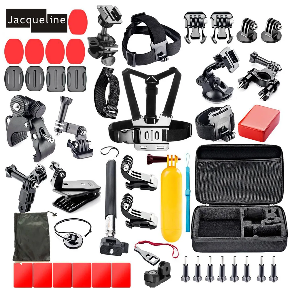 

Jacqueline for Selfie Stick Handheld Monopod Accessories Kit Mount for Gopro Hero 6 5 4 session 3+ 3 2 for SJCAM SJ4000 for Yi