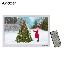 Andoer 15,4 дюймов 1280*800 светодиодный цифровой фоторамка 1080P HD видео игра с пультом дистанционного управления музыкальный фильм электронная книга