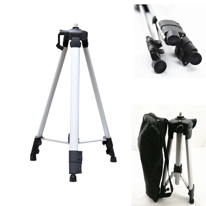 

120cm 150cm Laser Level Tripod with Universal Joint 5/8 Adapter Swivel Head Slash Function Extension Rod for Adjustable Bracket