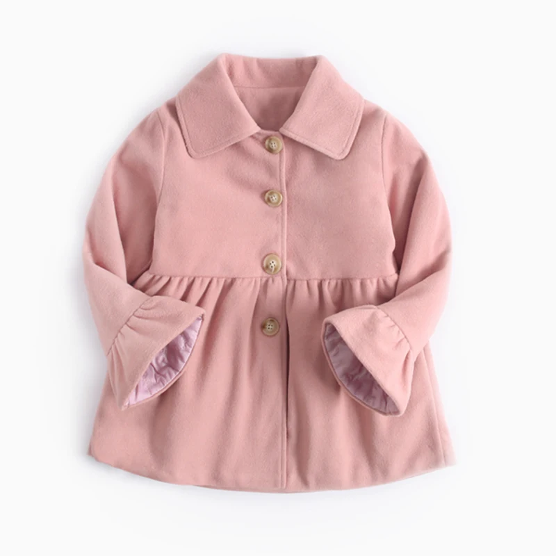 

Kids jacket for girls winter girls coat pink turn-down leather jacket for girls outerwear coats clothes for teenage girls of 12