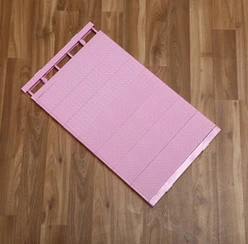 1 шт. Модернизированный Регулируемый компактный шкаф-Органайзер настенный стеллаж полки для шкафа держатели обувной коробки шкаф для хранения CF812 - Цвет: Pink 30-40cm