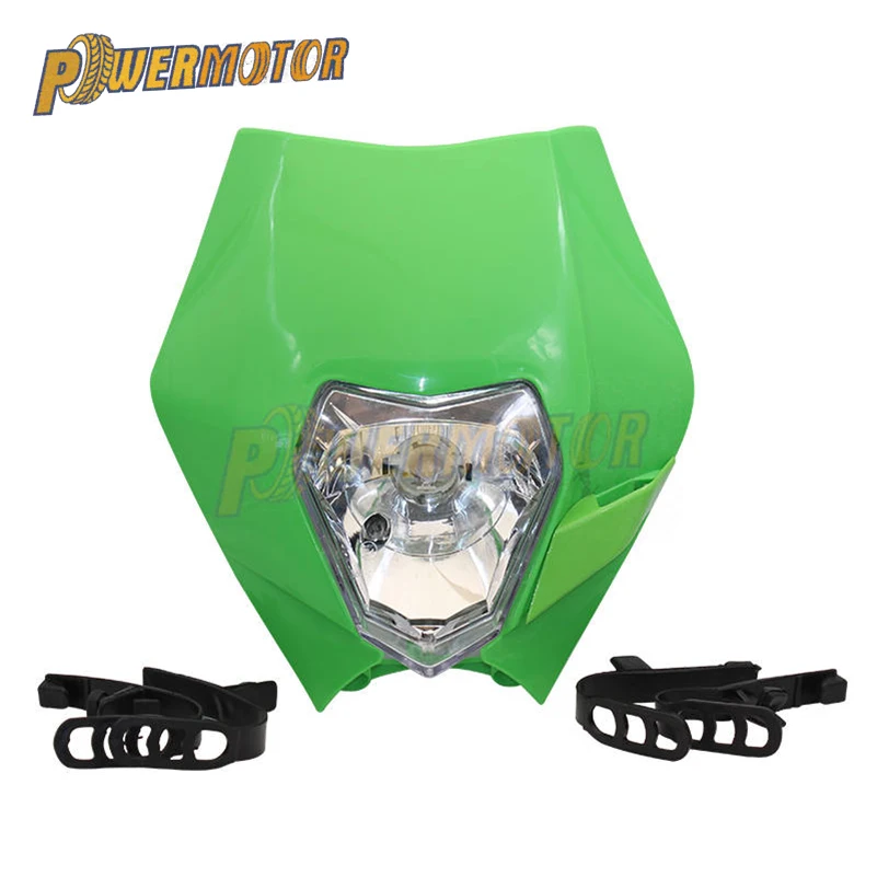 Motorcycle Headlight Fairing 12V 35W 4 Color Dirt Bike Motocross Supermoto Universal For Ktm Sx Exc huismerk kopen in de aanbieding Motorcycle Headlight Fairing 12V 35W 4 Color Dirt Bike Motocross Supermoto Universal For Ktm Sx Exc huismerk kopen in de aanbieding
