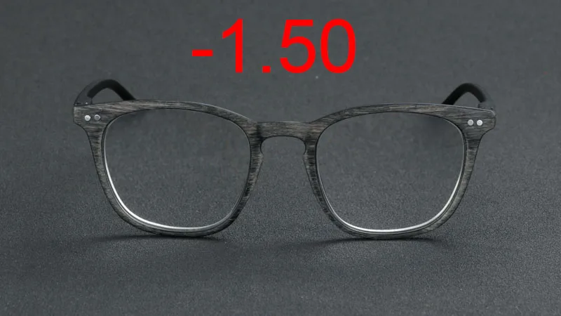 Цзе. B самых лучших брендов, включая ретро очки от близорукости Горячая оптическая Для мужчин Для женщин студент оправа для очков-1,0-1,5-2,0-2,5-3,0-3,5-4 - Цвет оправы: gray -1.50