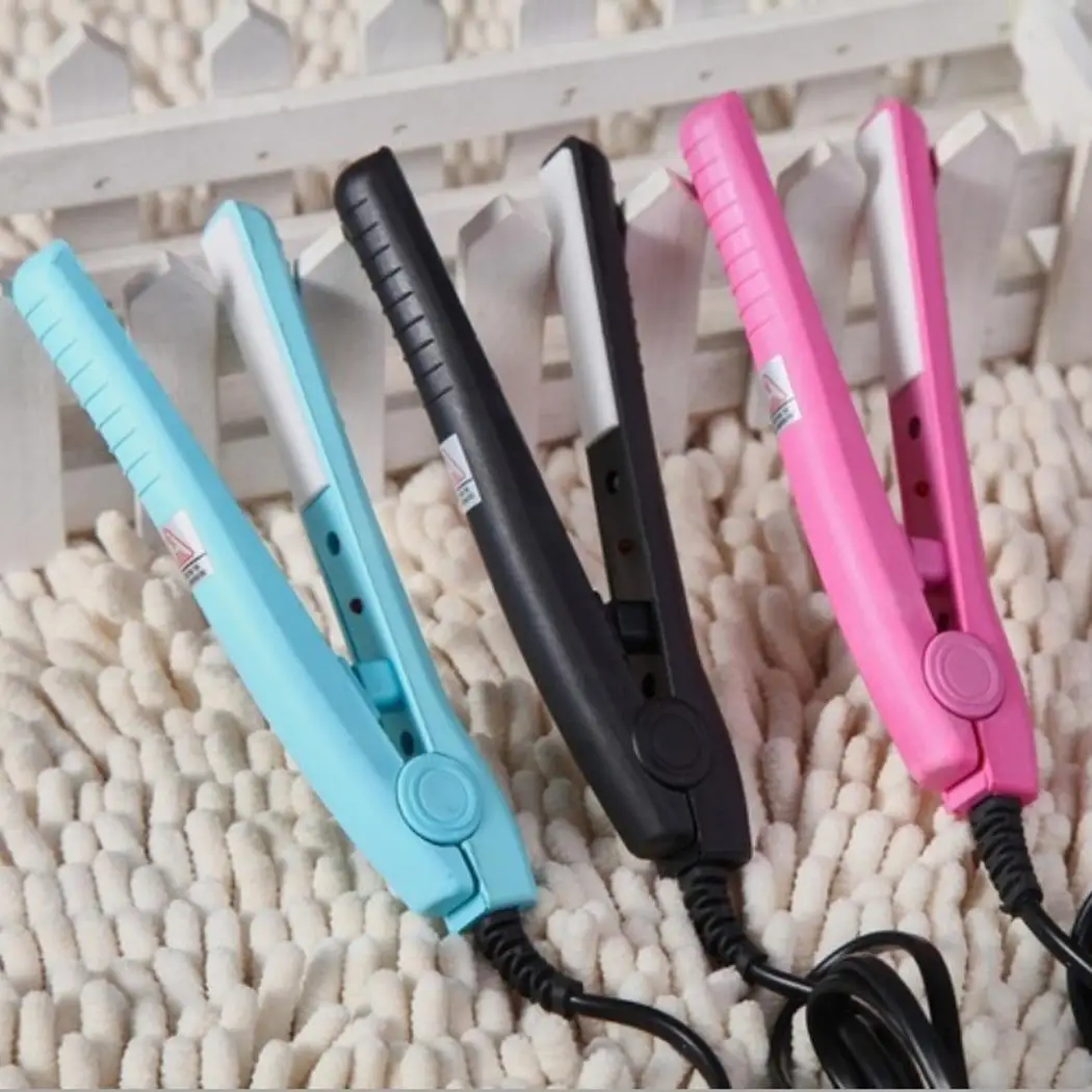 Электронный Professional Утюг для волос Hairstyling портативная Керамическая Мини Flat Iron утюжки для выпрямления волос инструменты укладки