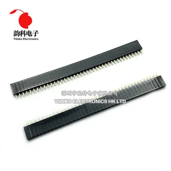 

10pcs 2.54mm 40 Pin Stright Female Single Row Pin Header Strip PCB Connector