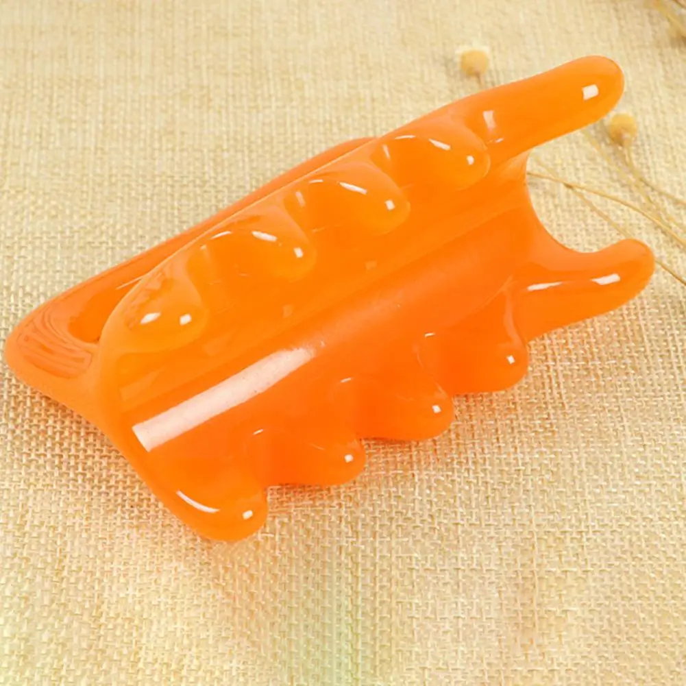 Массажная игрушка для женщин Оранжевый ручной массажёр для снятия стресса и расслабления устранение целлюлита лица шеи подбородка коготь иглоукалывание инструмент