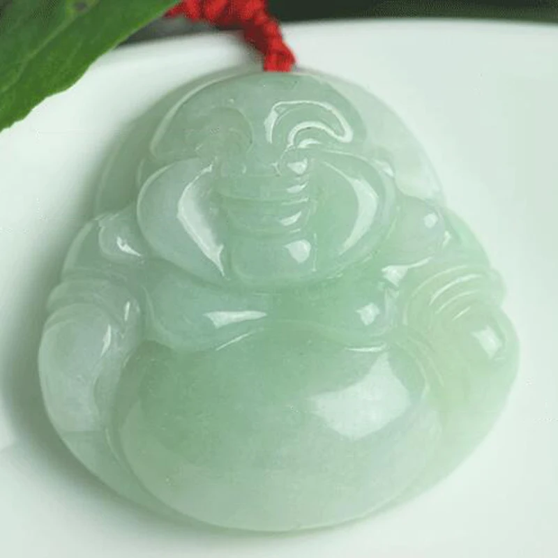 Hand-carved natural Myanmar stone Buddha pendant Laughing Buddha pendant Women jewelry gifts Hand-carved natural Myanmar stone Buddha pendant Laughing Buddha pendant Women jewelry gifts
