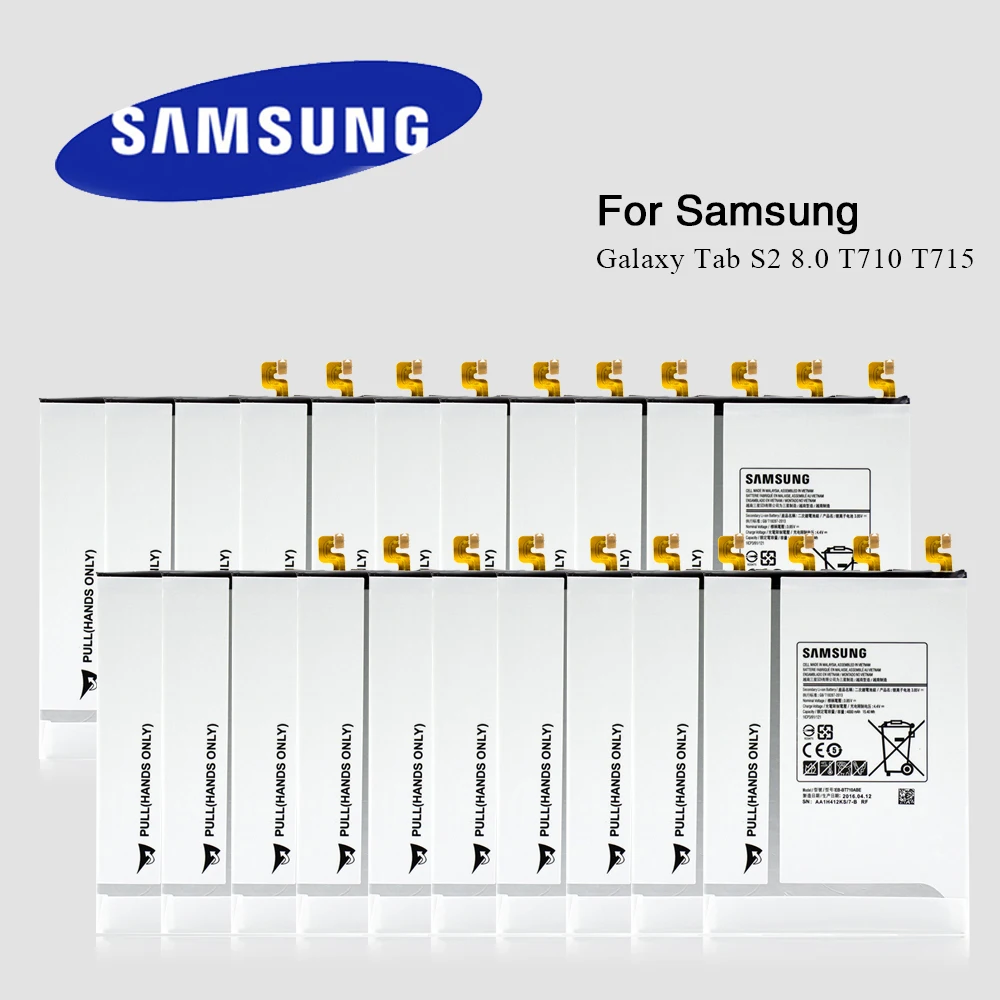 20 шт./лот планшетные батареи EB-BT710ABE для Samsung Galaxy Tab S2 8 0 SM-T710 T715 T715C T719C 4000mAh оптовая