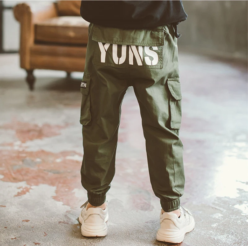 

Boys Pants Sport Trousers Boys Cotton 2019 Spring Autumn Kids Pants Baby Boys Casual Pants 8 10 12 14 Years Children Pants