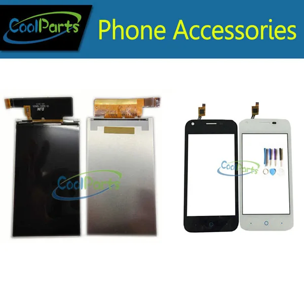 

1PC/Lot High Quality For ZTE Blade L110 LCD Screen Display +Touch Screen Digitizer Black White Color WithTools Replacement Part