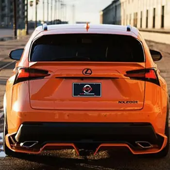 

MONTFORD For Lexus NX200 NX200T NX300H ABS Plastic Unpainted Primer Color Rear Trunk Wing Lip Spoiler Auto Part Car Styling