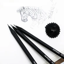 10 шт./компл. 2B черные деревянные карандаши для школы 2B липа шестиугольные карандаши набор для офисные и школьные принадлежности