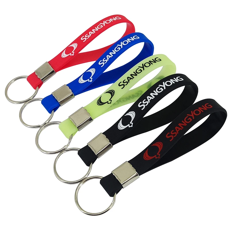 

Luminous Car keyring key chain Car Case for Ssangyong Rexton Kyron Korando accessories Motorcycle Automobiles car styling