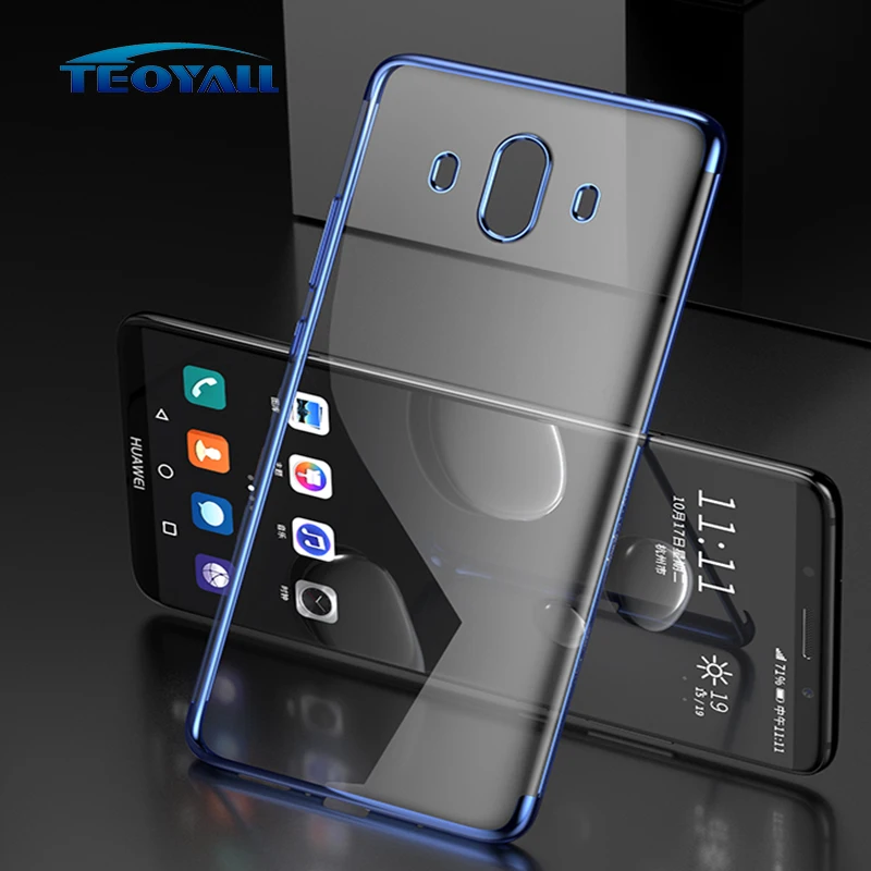 TeoYall мягкое покрытие чехлы для HUAWEI Коврики 10 Lite Pro Чехол 20 крышка силиконовые