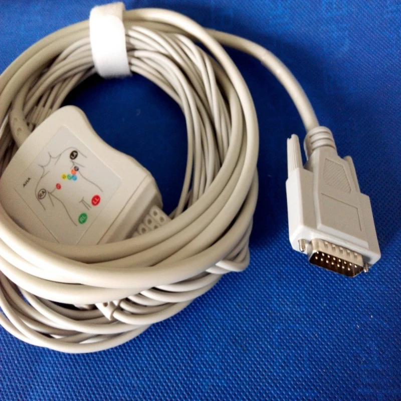 Совместимый с Nihon Kohden кабель для ЭКГ проводами 10 проводов медицинский ECG 4 0