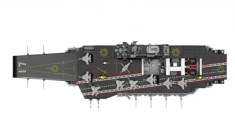 Масштабный военный корабль строительные блоки Обучающие DIY Aircrafted транспортный вертолет кирпичи игрушки детей