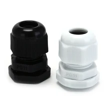 5-10 мм 10 шт./лот кабели IP68 Водонепроницаемый PG11 черный, белый цвет Пластик вводы Соединители для крепления кабелей вводы Соединители