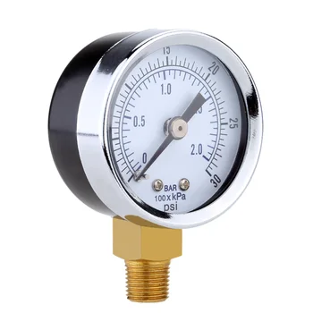 

Mini Air Compressor Water Oil Pressure Gauge Meter Manometer 0-2bar/0 ~ 30psi