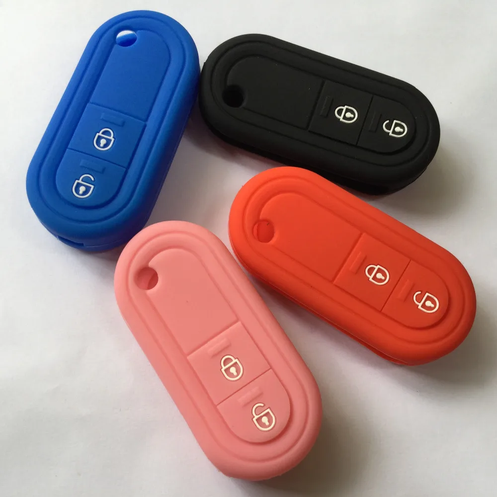 

3 Colors Flip Key Car Styling Cover Remote Holder For MG3 Two Button Keyless FOB Entry Silicone Rubber Case With LOGO