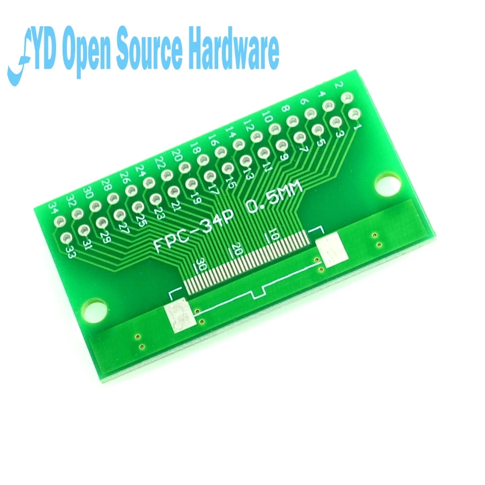 5 шт. FPC 34PIN DIP-Адаптер доска FFC-2 54 TFT LCD расстояние 1 мм и 0 | Электронные компоненты