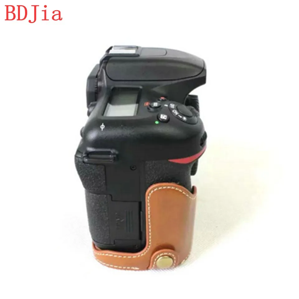 Сумка для камеры чехол Nikon D7500 искусственная кожа наполовину корпус с отверстием