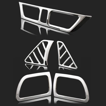 

For Kia Rio 3 air outlet circle cover interior mouldings car-styling chrome trim decoration accessory products part 2011-2016