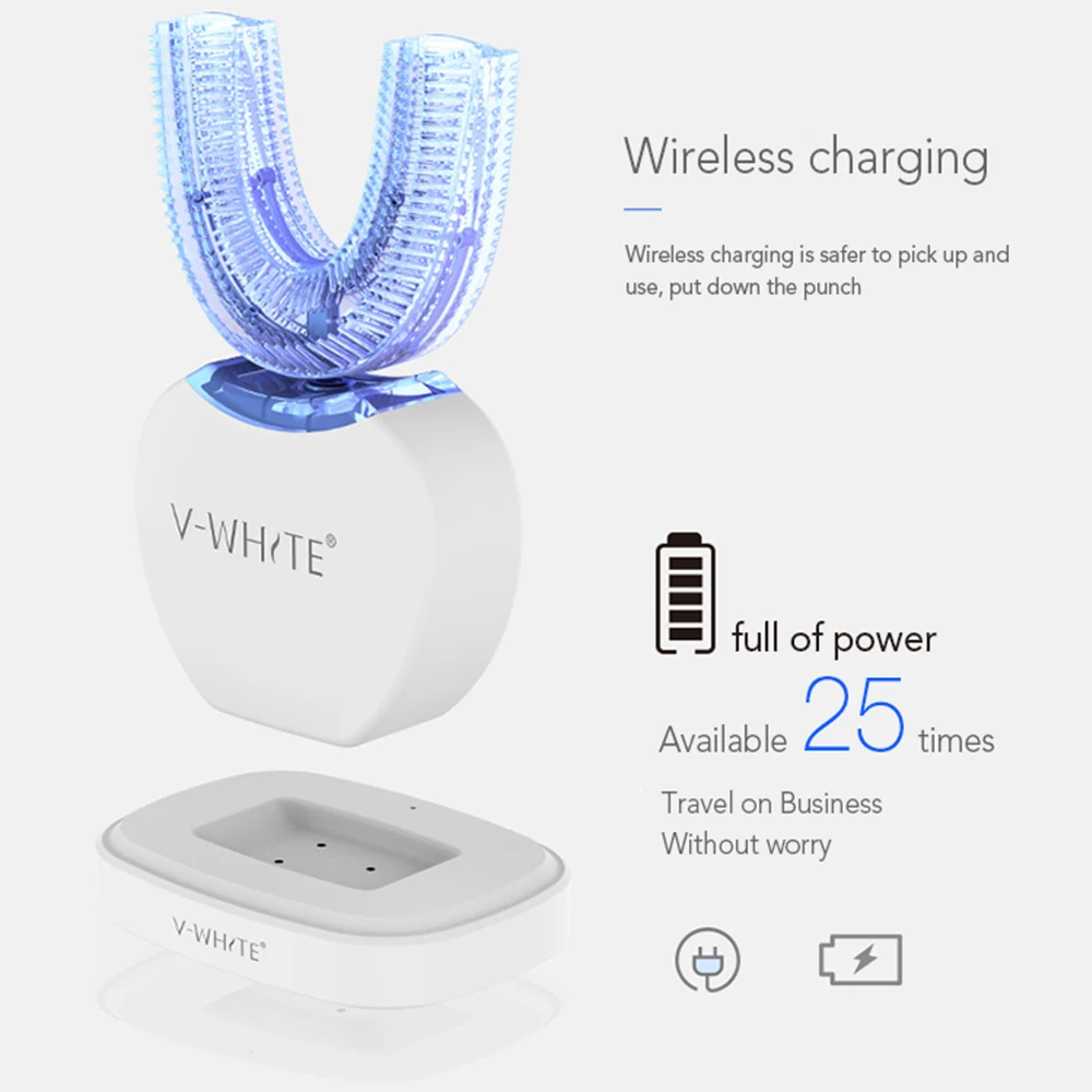 360 Degree Automatic Sonic Electric Toothbrush Ultrasonic Tooth Brush USB Rechargeable 4 Mode Teeth Cleaning 60ML Toothpaste 360 Degree Automatic Sonic Electric Toothbrush Ultrasonic Tooth Brush USB Rechargeable 4 Mode Teeth Cleaning 60ML Toothpaste