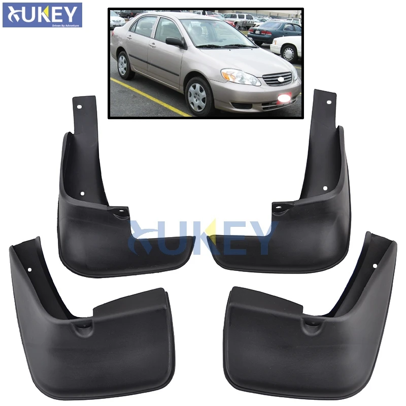 4PCS Mud Flaps Splash Guards Fender Mudguard For KIA RIO Sedan 2006-2011