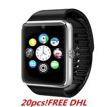 20 штук! Android смарт-часы GT08 Часы Bluetooth Подключение умная электроника с сим-картой, push-сообщения синхронизации как dz09 u8 A1
