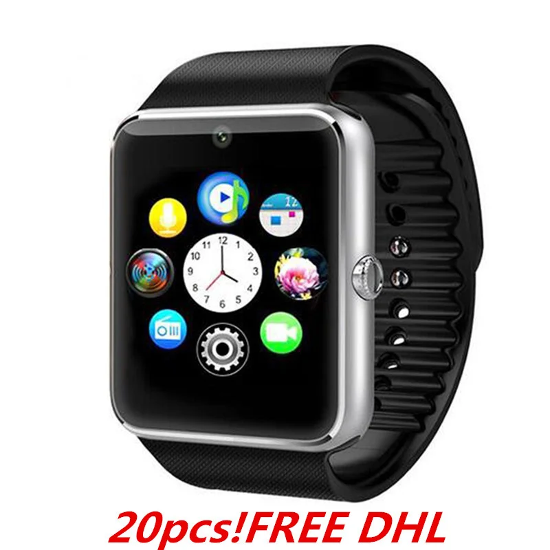 

20pcs! Android Smart Watches GT08 Clock Bluetooth Connectivity Smart Electronics with Sim Card Push Messages Sync as dz09 u8 A1