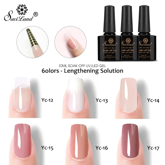 Saviland 10ml Hard Jelly Quick Building Poly Gel Polish Nail Saviland 10ml Hard Jelly Quick Building Poly Gel Polish Nail Extension Acrylic Art Crystal