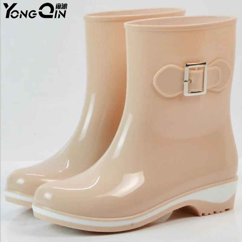 Comfortable Women Rain Boots Fashion Rain Boots Ladies Skid Martin