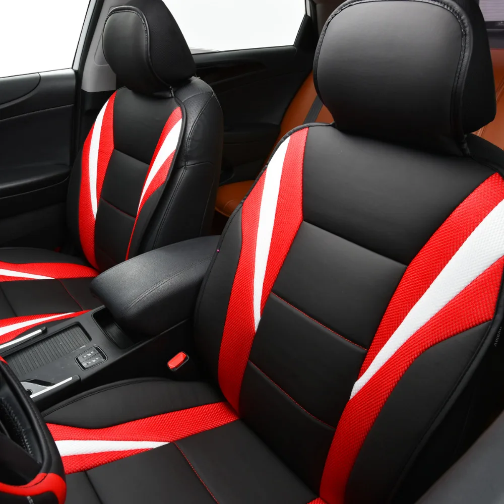Car Pass Summer Luxury Two Color Seat Cover Universal Covers Red Blue Whole Cushion Accessories In Automobiles From