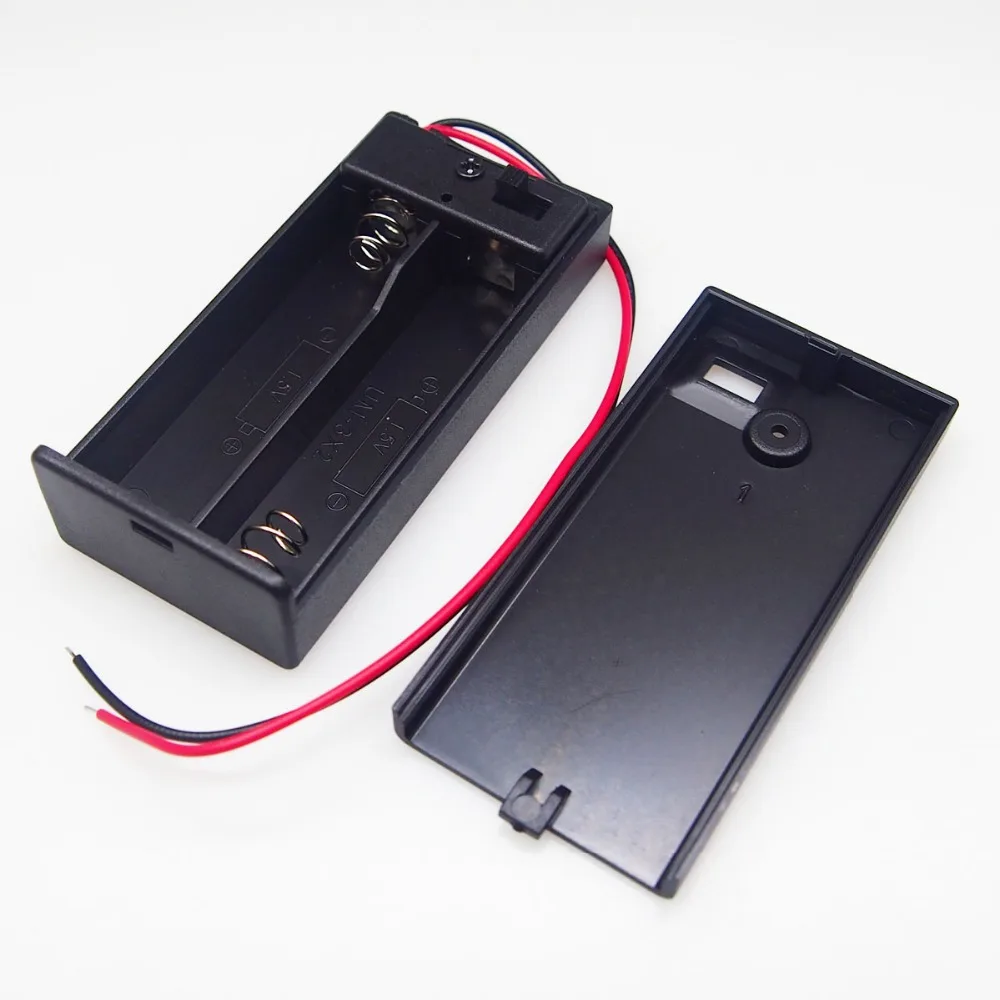 5pcs 2 Pack AA Battery Case Holder 3V 2*AA Battery Storage Box Switch