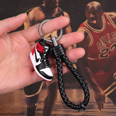 Кроссовки AJ key chain Jordan Баскетбольная обувь стерео сумка для обуви висячая ручная работа автомобильный брелок подарки для пары мужчин и женщин - Цвет: 12