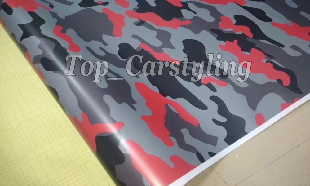 25- gray red black Camouflage  Camo vinyl wrap car sticker 3M Avery Arlon Vinyl (4)