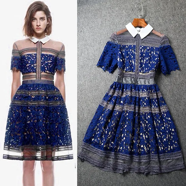 Blue Lace Dress