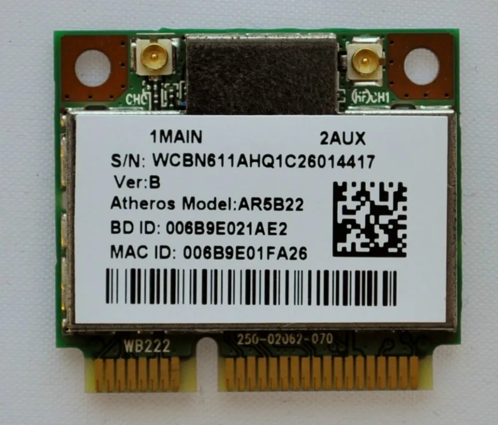 2.4G / 5G AR5B22 300M dual band network card +4.0 Bluetooth combo