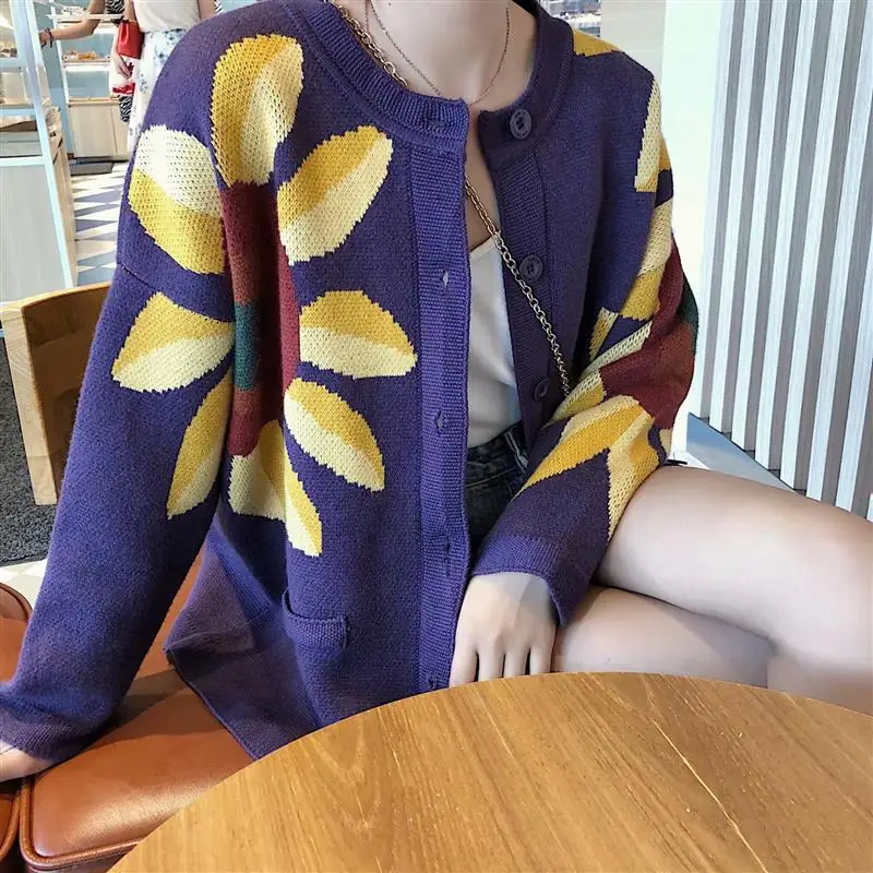 Female Jacket Pocket Sweaters 