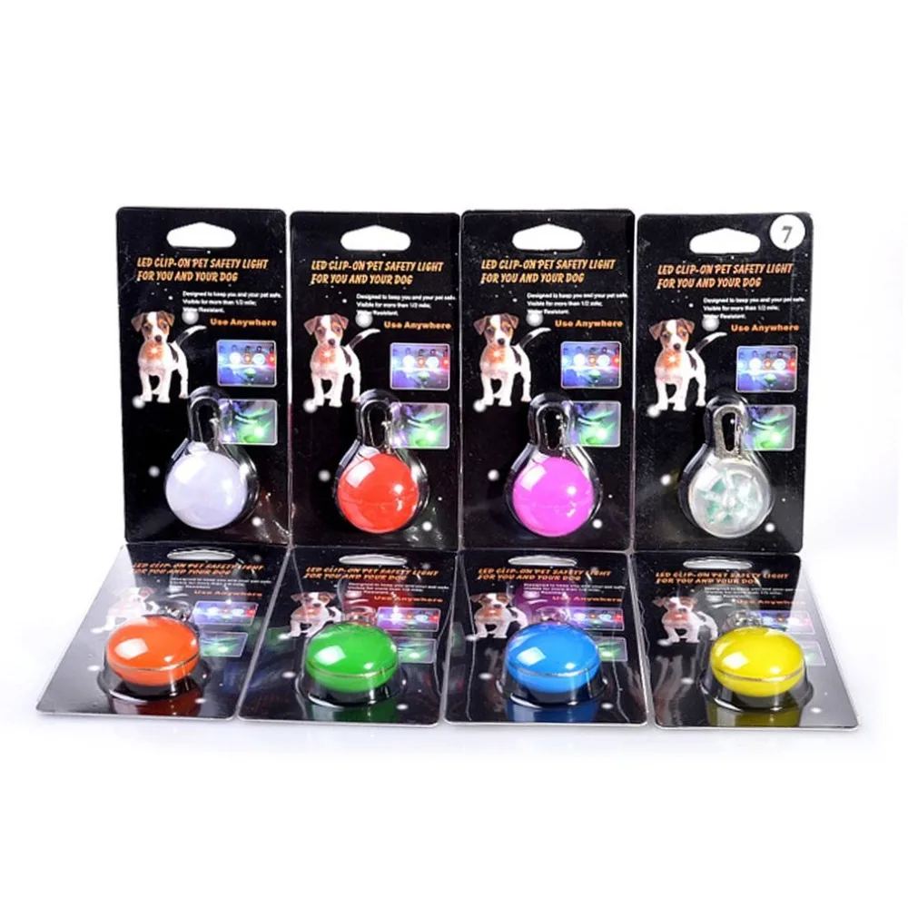 

Pet Night Safety LED Flashlight Dog Cat Collar Leads Lights Glowing Pendant Necklace Pet Luminous Bright Glowing Collar For Dog