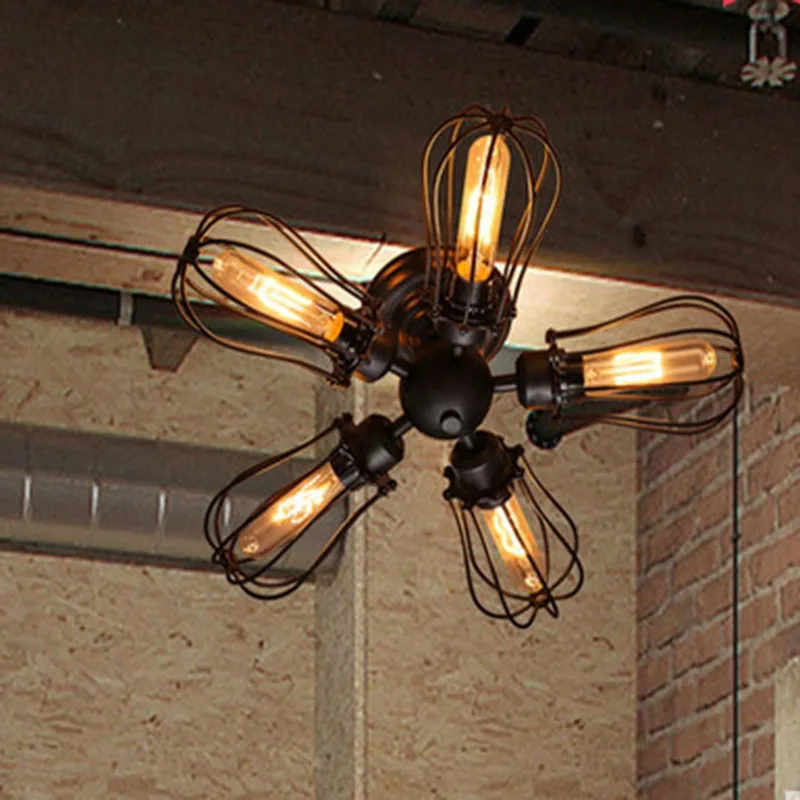 

Vintage ceiling lights For Living room Bedroom Kitchen Dining room industrial ceiling lamp E27 Bulb industrial luminaire