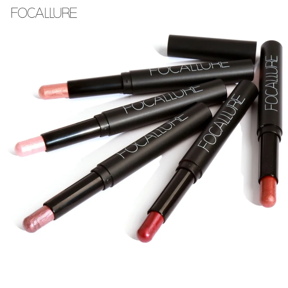 Focallure shimmer eyeshadow pencil 12 цветов водостойкие блестящие тени для век пигментная