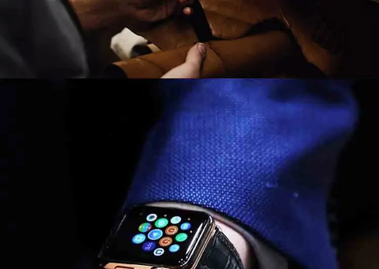 AKGLEADER часы ремешок для Apple Watch Series 4 запястье браслет Складная Пряжка натуральная кожа ремешок для Apple Series 1 2 3 38-44 мм