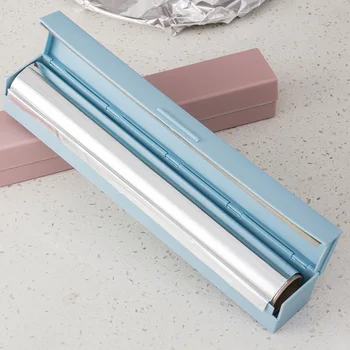 

Plastic Wrap Dispenser Kitchen Cling Food Wrap Cutter Dispenser Preservative Film Cutter Storage Holder Kitchen Accessories